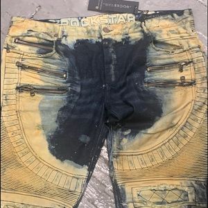 Men’s Super distressed rockstar jeans